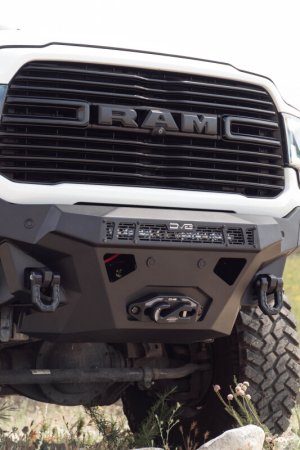 Ram 3500 Front Bumper - DV8 Offroad - Spec Series - Micro-Texture Black Powder Coated - `19-`26
